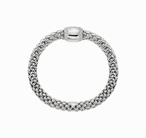Fope 18ct White Gold 1.07ct Diamond Love Nest Flex'it Bracelet