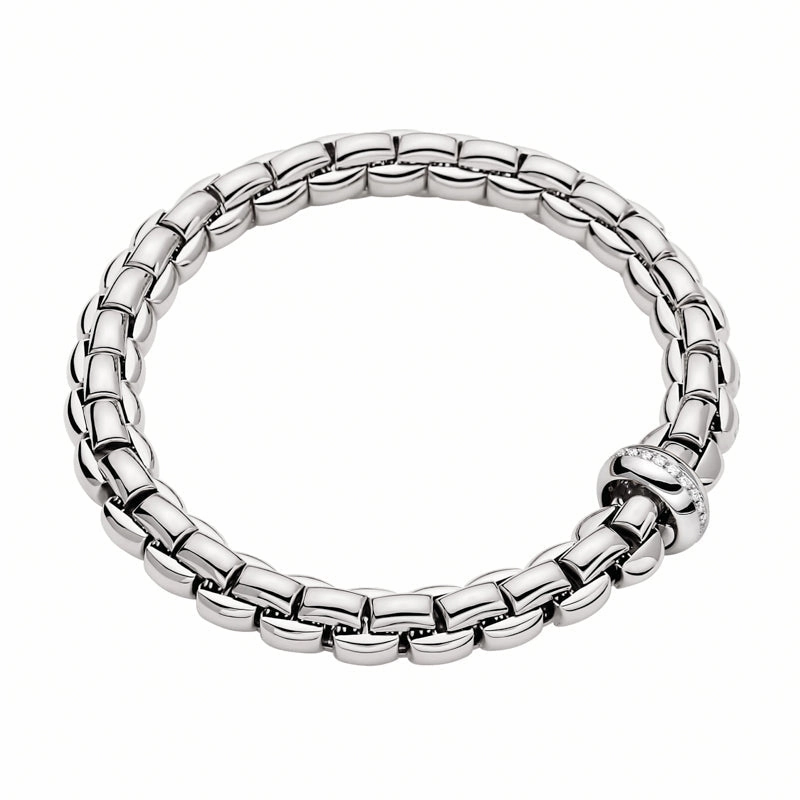 Fope Eka 18ct White Gold 0.19ct Diamond Bracelet