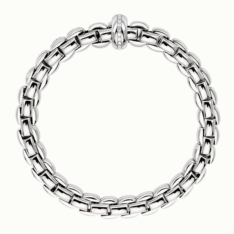 Fope Eka 18ct White Gold 0.19ct Diamond Bracelet