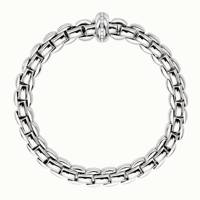 Fope Eka 18ct White Gold 0.19ct Diamond Bracelet