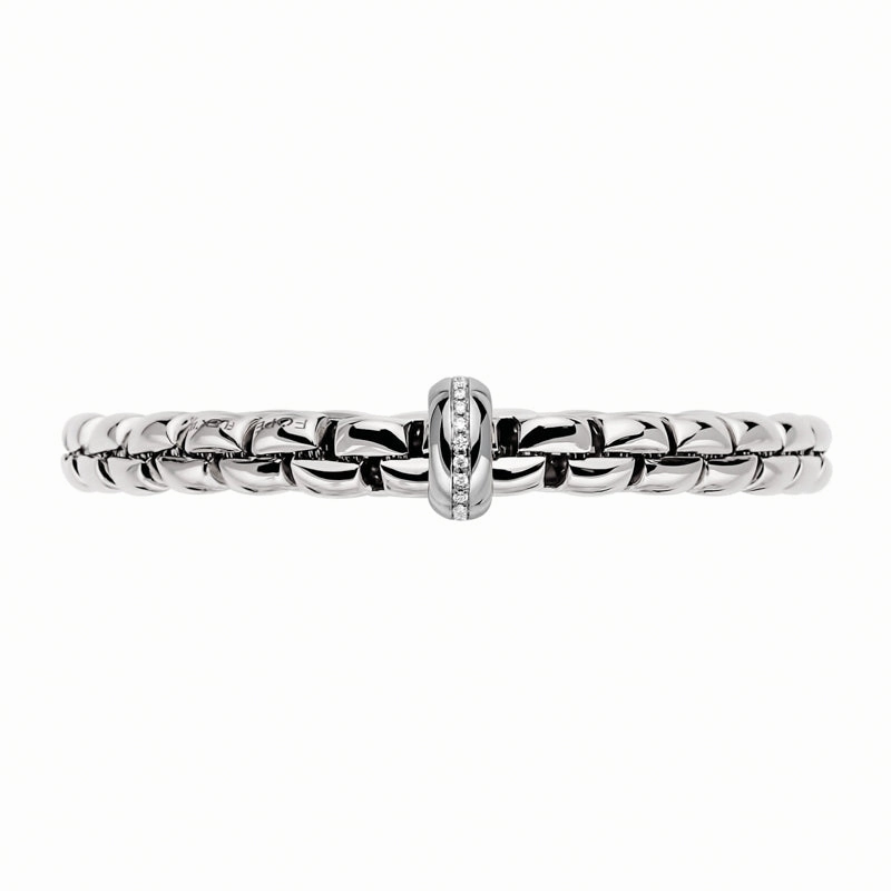 Fope Eka 18ct White Gold 0.19ct Diamond Bracelet