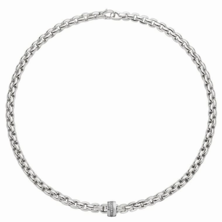 Fope Eka 18ct White Gold 0.21ct Diamond Necklace