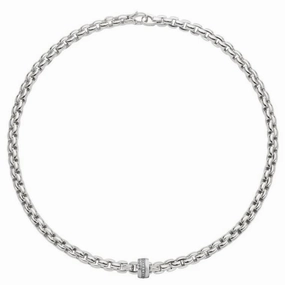 Fope Eka 18ct White Gold 0.21ct Diamond Necklace