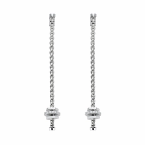 Fope Eka 18ct White Gold 0.30ct Diamond Drop Earrings