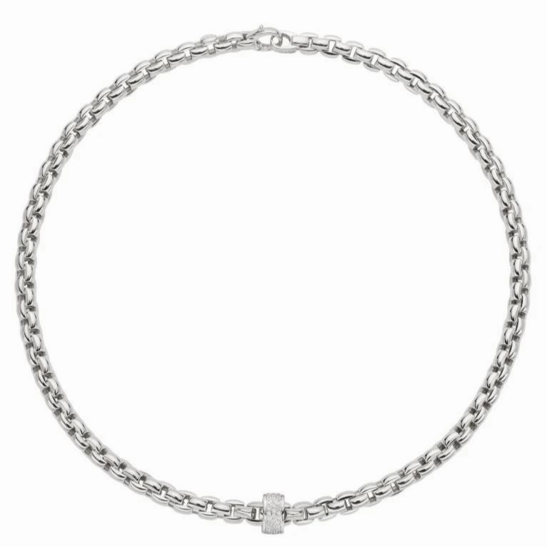 Fope Eka 18ct White Gold 0.63ct Diamond Necklace
