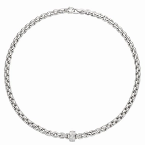 Fope Eka 18ct White Gold 0.63ct Diamond Necklace
