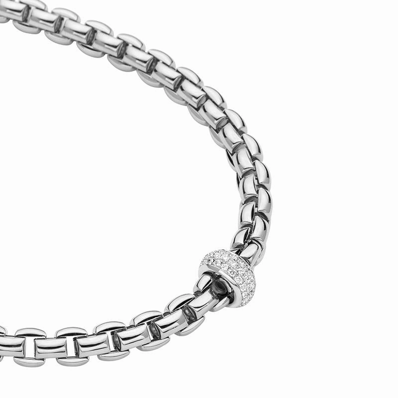 Fope Eka Anniversario 18ct White Gold 0.40ct Diamond Necklace