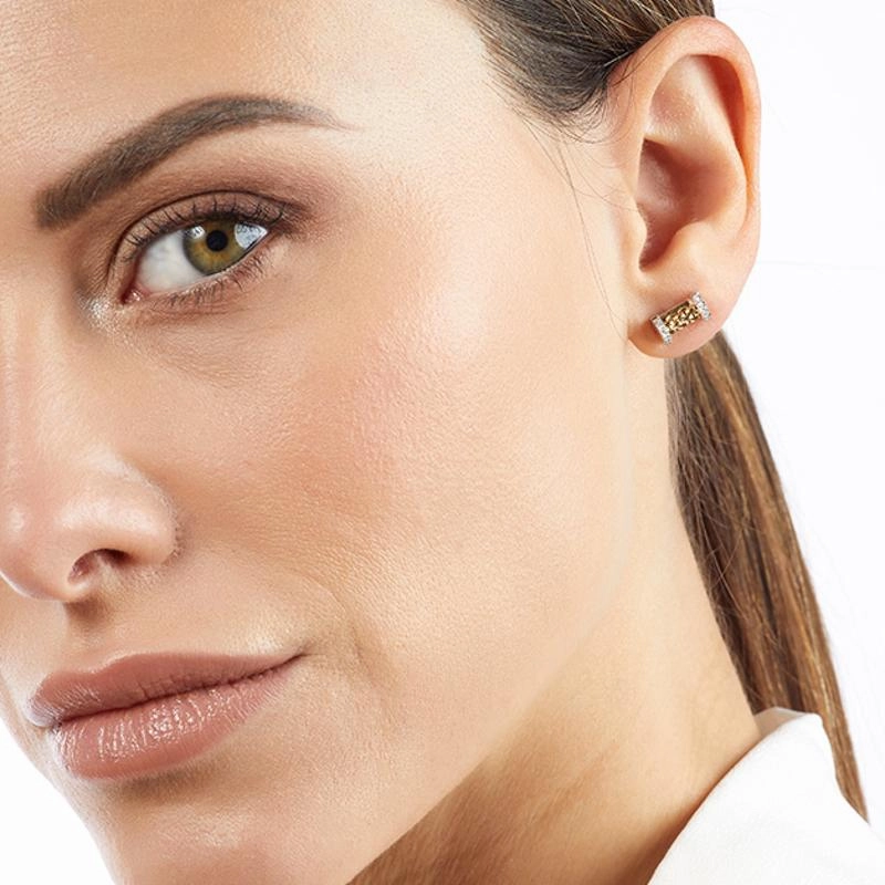 Fope Essentials 18ct White Gold Diamond Stud Earrings