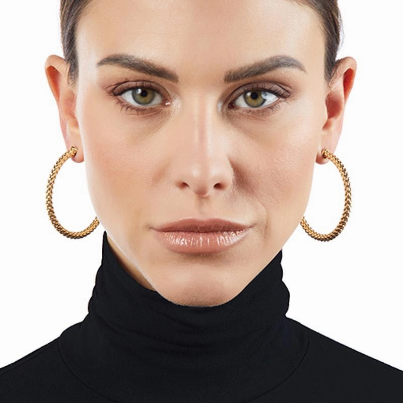 Fope Essentials 18ct White Gold Large Hoop Earrings