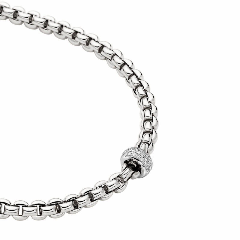 Fope Flex'It Eka 18ct White Gold 0.37ct Diamond Necklace