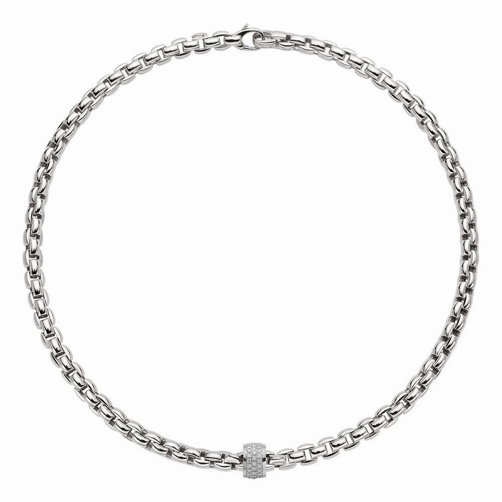 Fope Flex'It Eka 18ct White Gold 0.53ct Diamond  Necklace