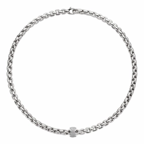 Fope Flex'It Eka 18ct White Gold 0.53ct Diamond  Necklace