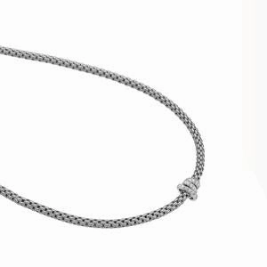 Fope Flex'It Prima 18ct White Gold 0.31ct Diamond 43cm Necklace