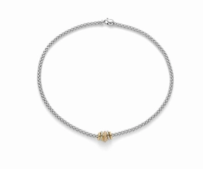 Fope Flex'It Solo 18ct White Gold 0.41ct Diamond Necklace