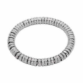 Fope Flex'it Solo 18ct White Gold 5.51ct Diamond Bracelet