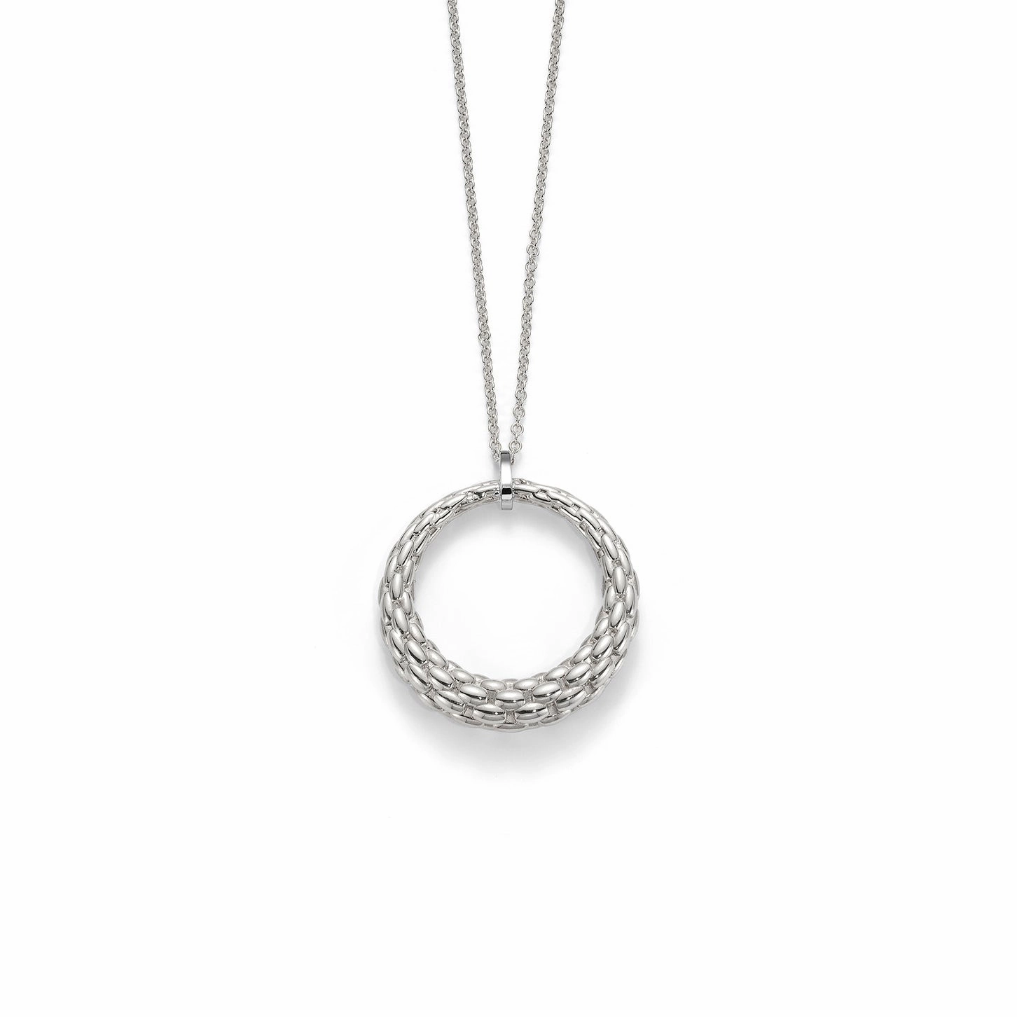 Fope Lovely Daisy 18ct White Gold Necklace