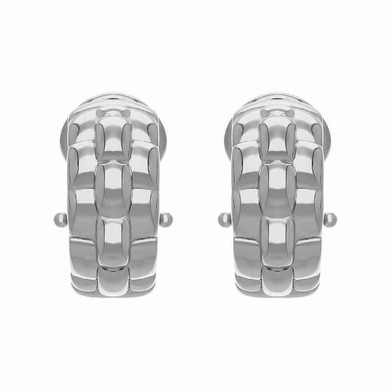 Fope Luci 18ct White Gold Hoop Earrings D