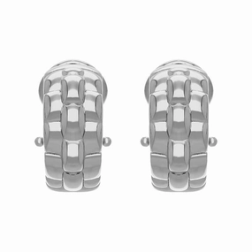 Fope Luci 18ct White Gold Hoop Earrings D