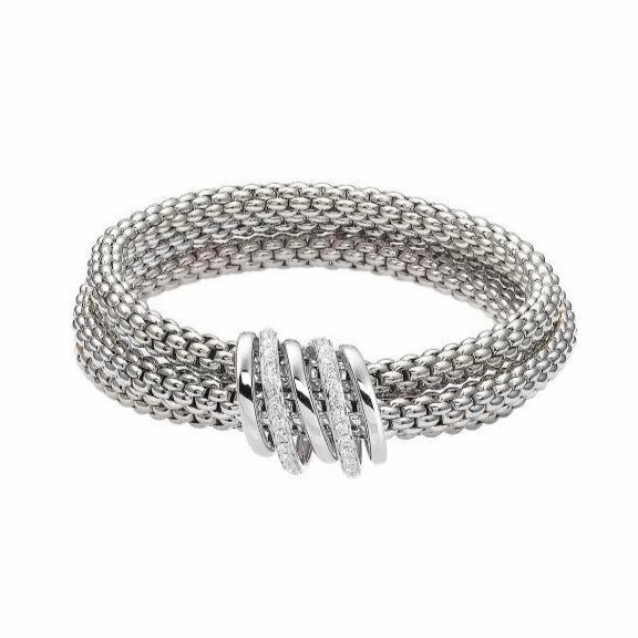 Fope MiaLuce 18ct White Gold 0.54ct Diamond Bracelet