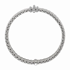 Fope Panorama 18ct White Gold 0.23ct Diamond Rondelle Bracelet