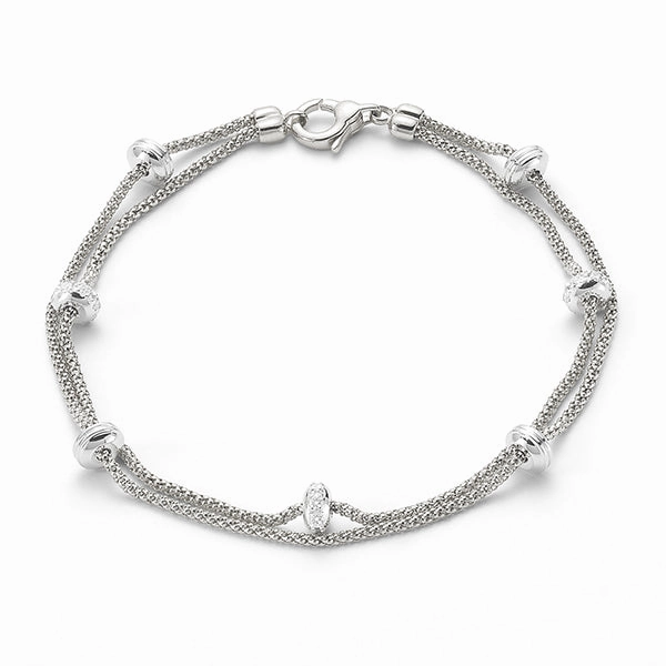 Fope Phylo 18ct White Gold 0.24ct Diamond Bracelet