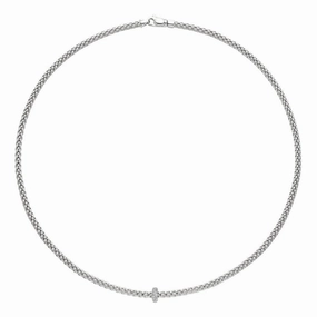 Fope Prima 18ct White Gold 0.18ct Diamond Necklace