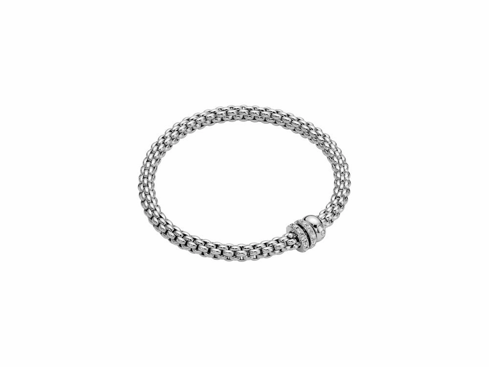 Fope Solo 18ct White Gold 0.56ct Diamond Bracelet