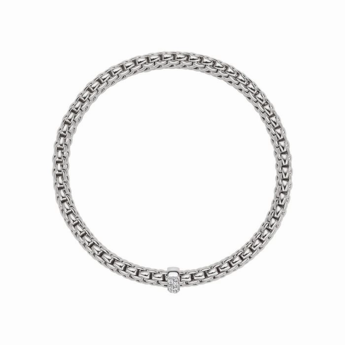 Fope Vendome 18ct White Gold 0.10ct Diamond Bracelet