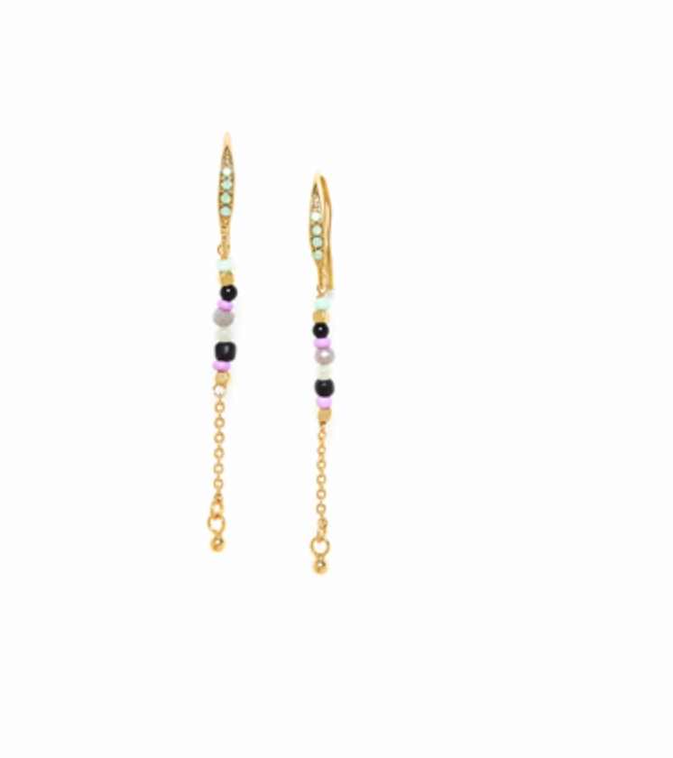 GABRIELLE crytallized hook earring