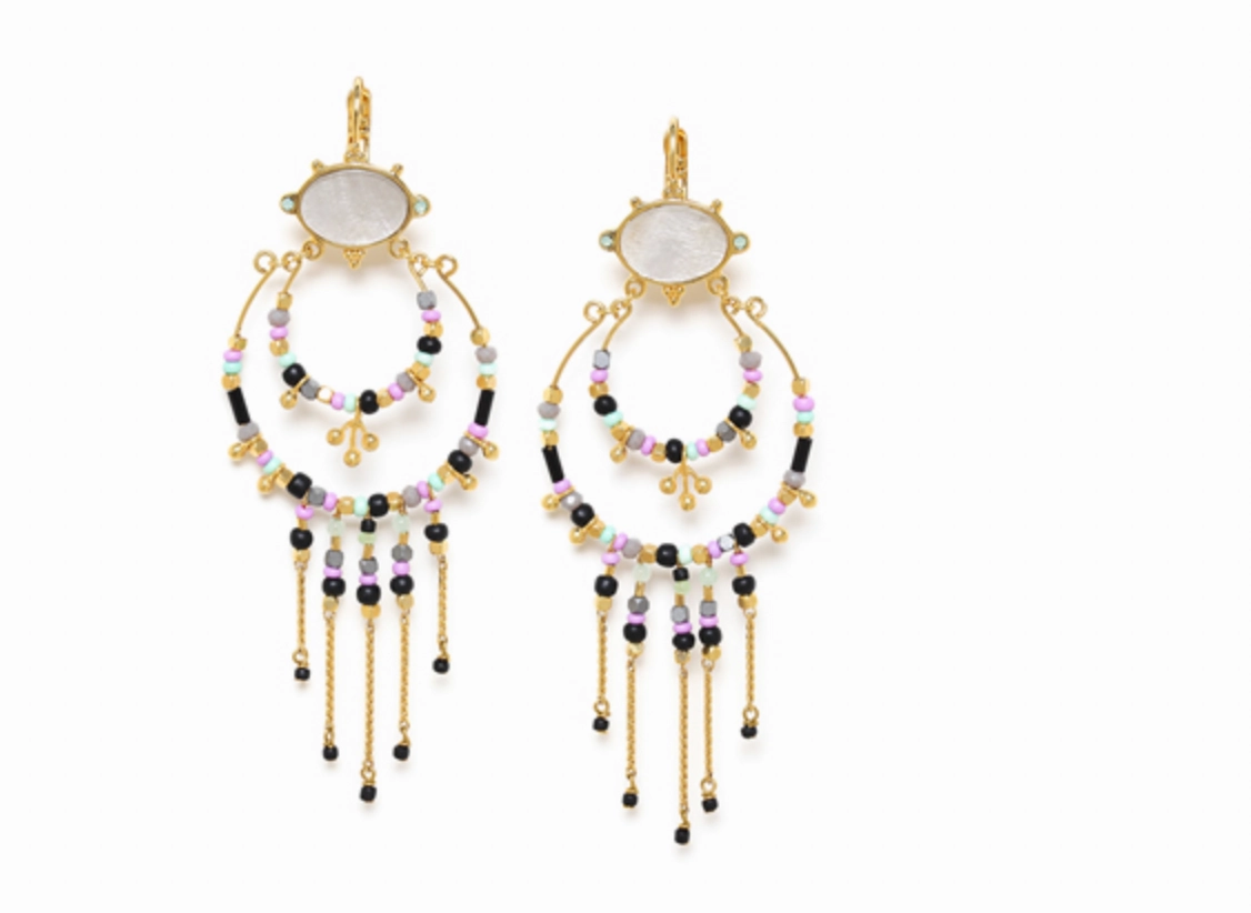GABRIELLE gypsy french hooks earring