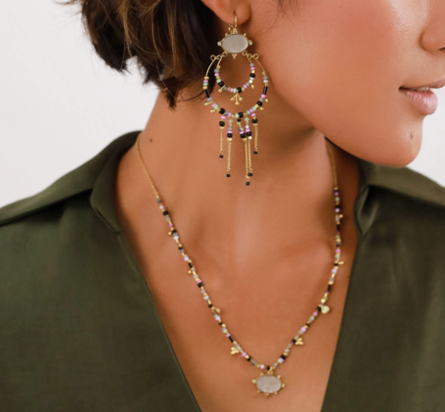 GABRIELLE gypsy french hooks earring