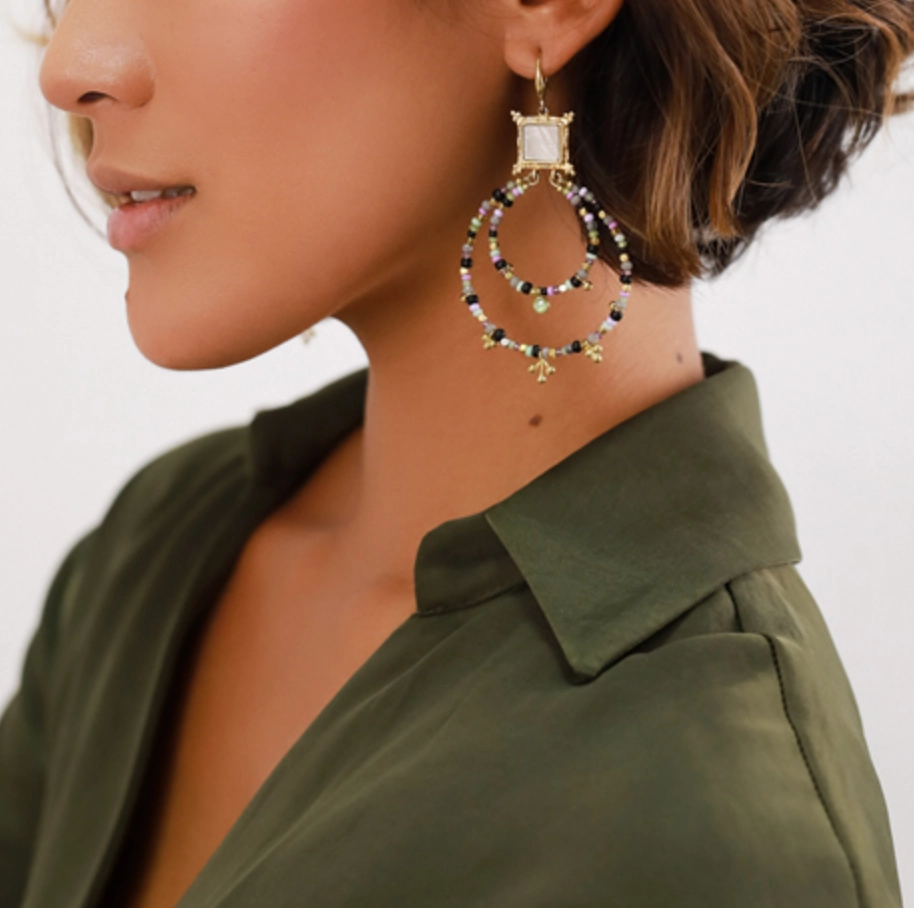 GABRIELLE *XL gypsy on hook earrings