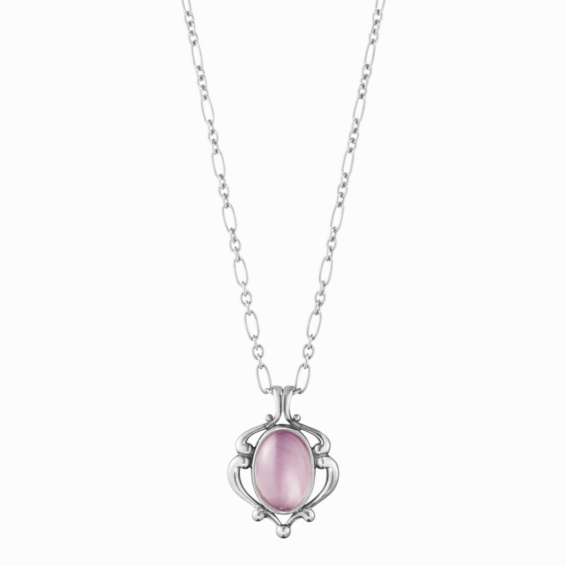 Georg Jensen 2019 Heritage Sterling Silver Lilac Quartz Necklace