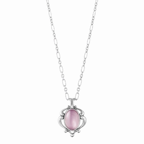 Georg Jensen 2019 Heritage Sterling Silver Lilac Quartz Necklace