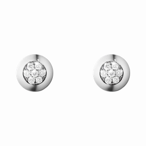 Georg Jensen Aurora 18ct White Gold 0.21ct Diamond Earrings