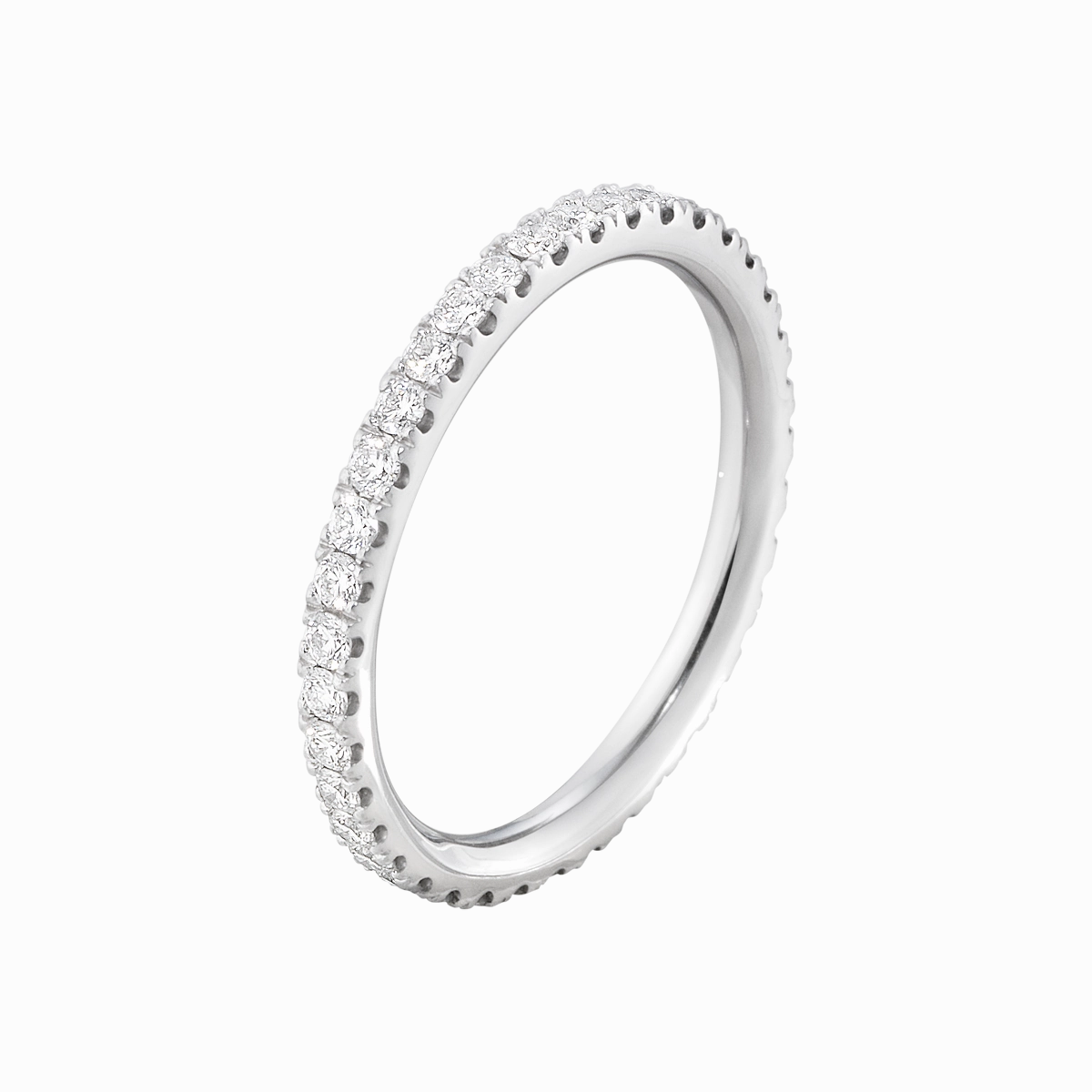 Georg Jensen Aurora 18ct White Gold 0.46ct Diamond Eternity Ring