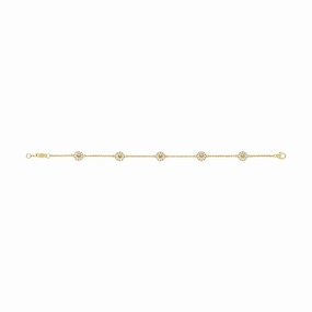 Georg Jensen Daisy 18ct Gold Plated Sterling Silver Bracelet D