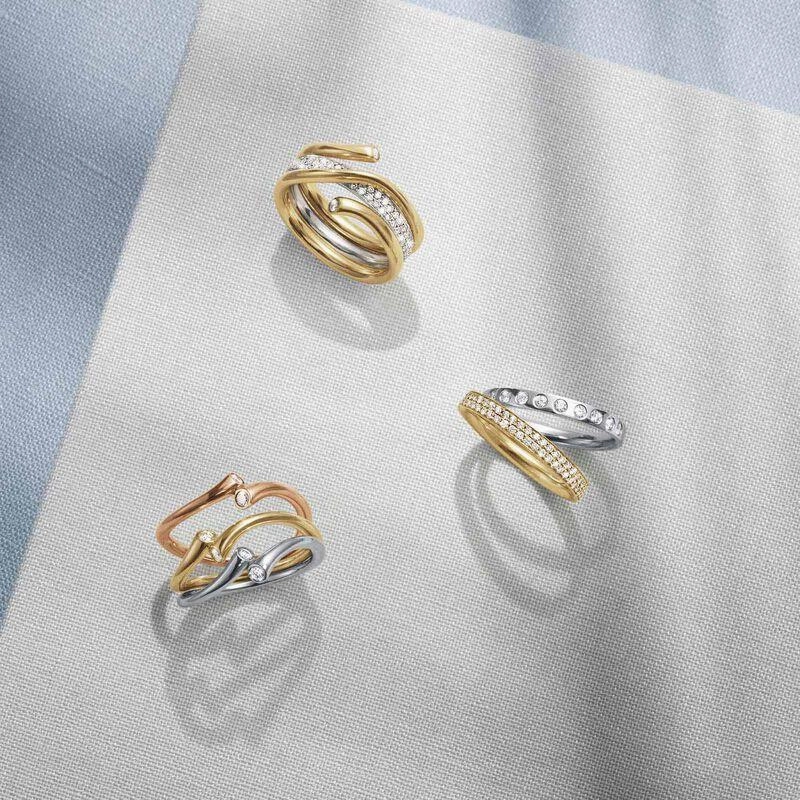 Georg Jensen Magic 18ct White Gold Diamond Band Ring