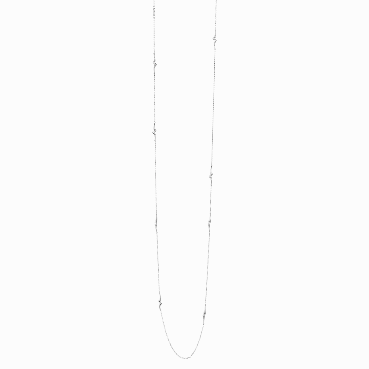 Georg Jensen Magic 18ct White Gold Diamond Long Necklace