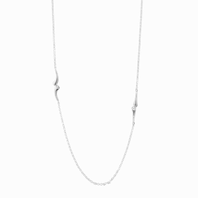 Georg Jensen Magic 18ct White Gold Diamond Long Necklace