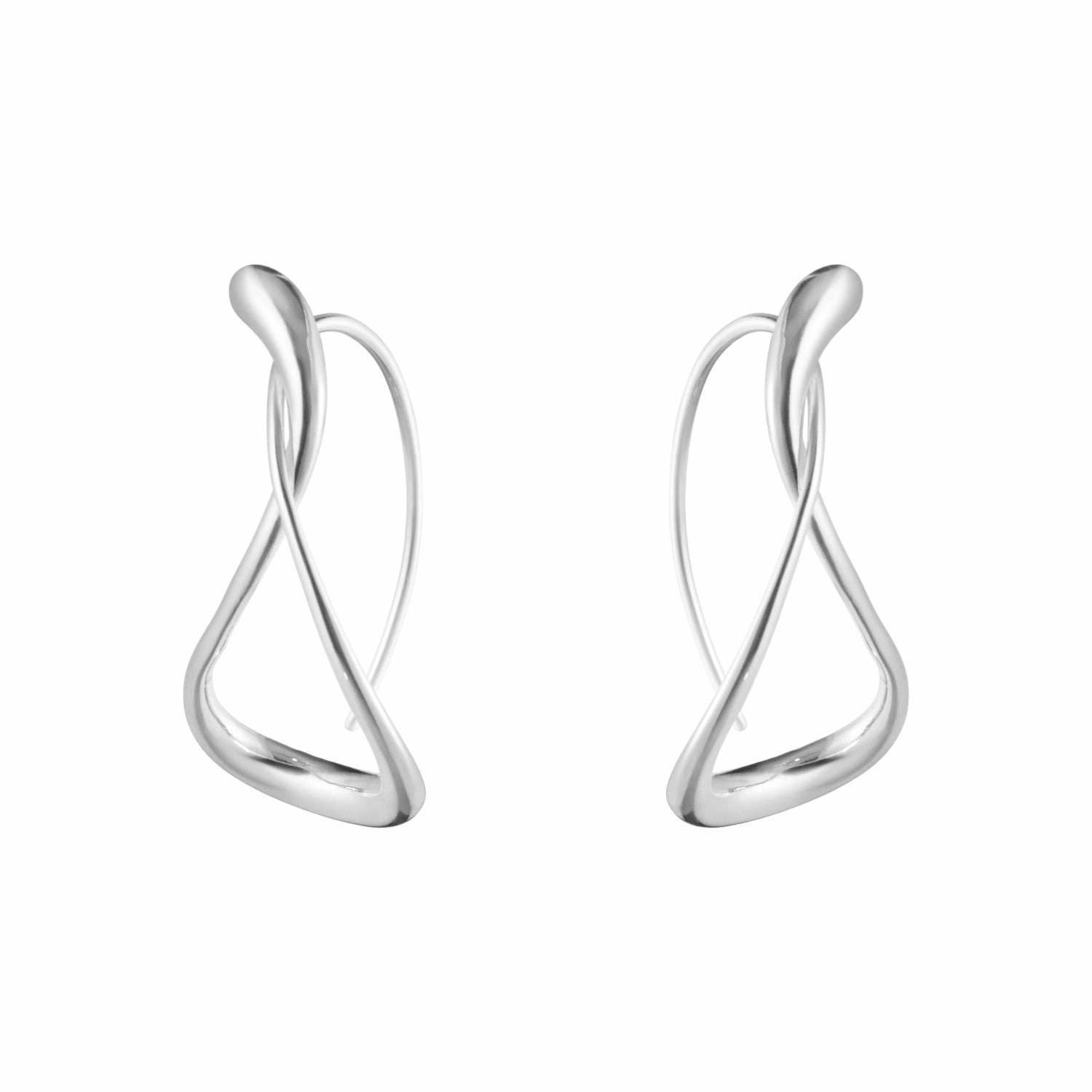 Georg Jensen Mercy Sterling Silver Large Hoop Earrings