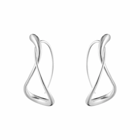 Georg Jensen Mercy Sterling Silver Large Hoop Earrings