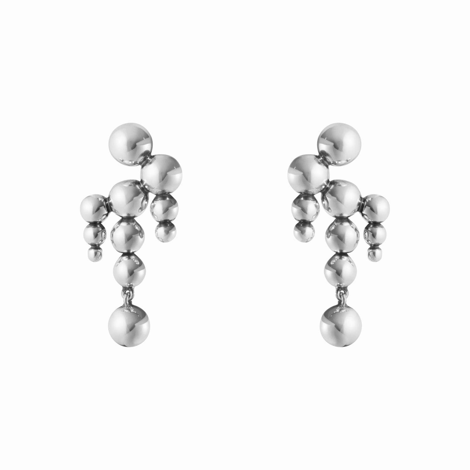 Georg Jensen Moonlight Grapes Sterling Silver Chandelier Earrings