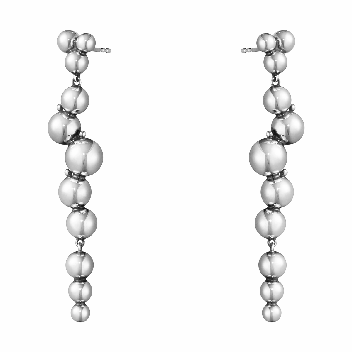 Georg Jensen Moonlight Grapes Sterling Silver Drop Earrings
