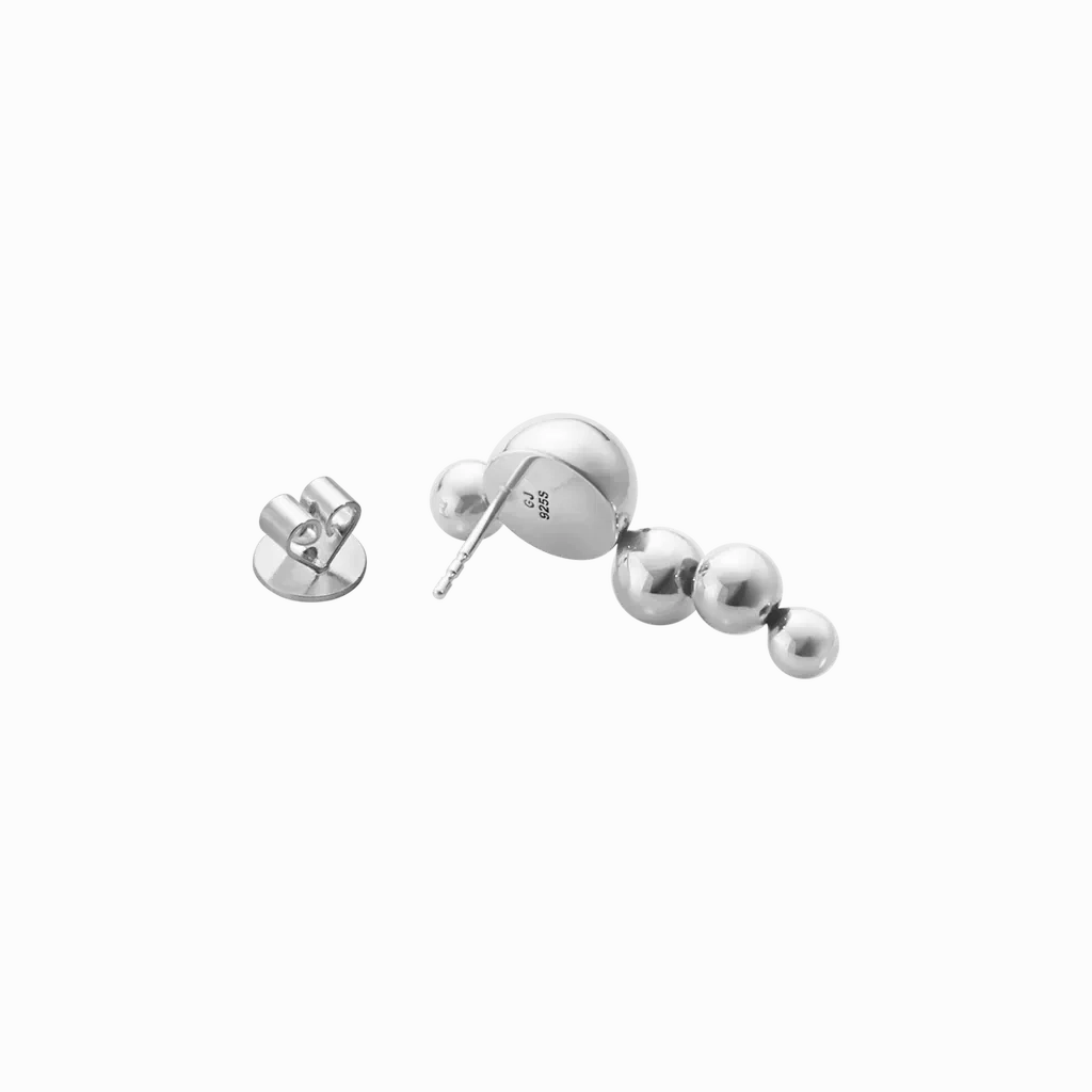 Georg Jensen Moonlight Grapes Sterling Silver Drop Earrings