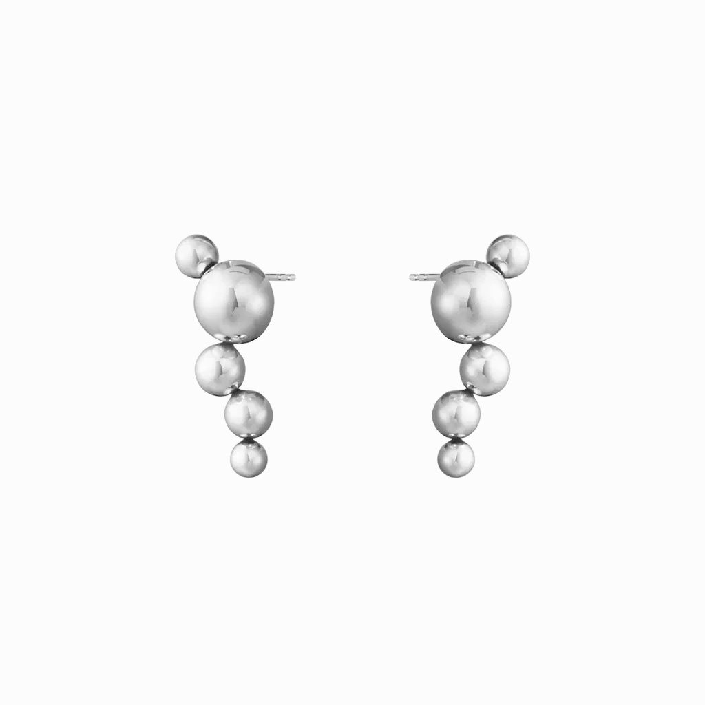 Georg Jensen Moonlight Grapes Sterling Silver Drop Earrings