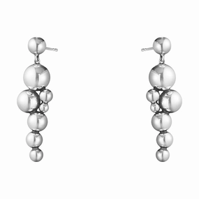 Georg Jensen Moonlight Grapes Sterling Silver Drop Earrings