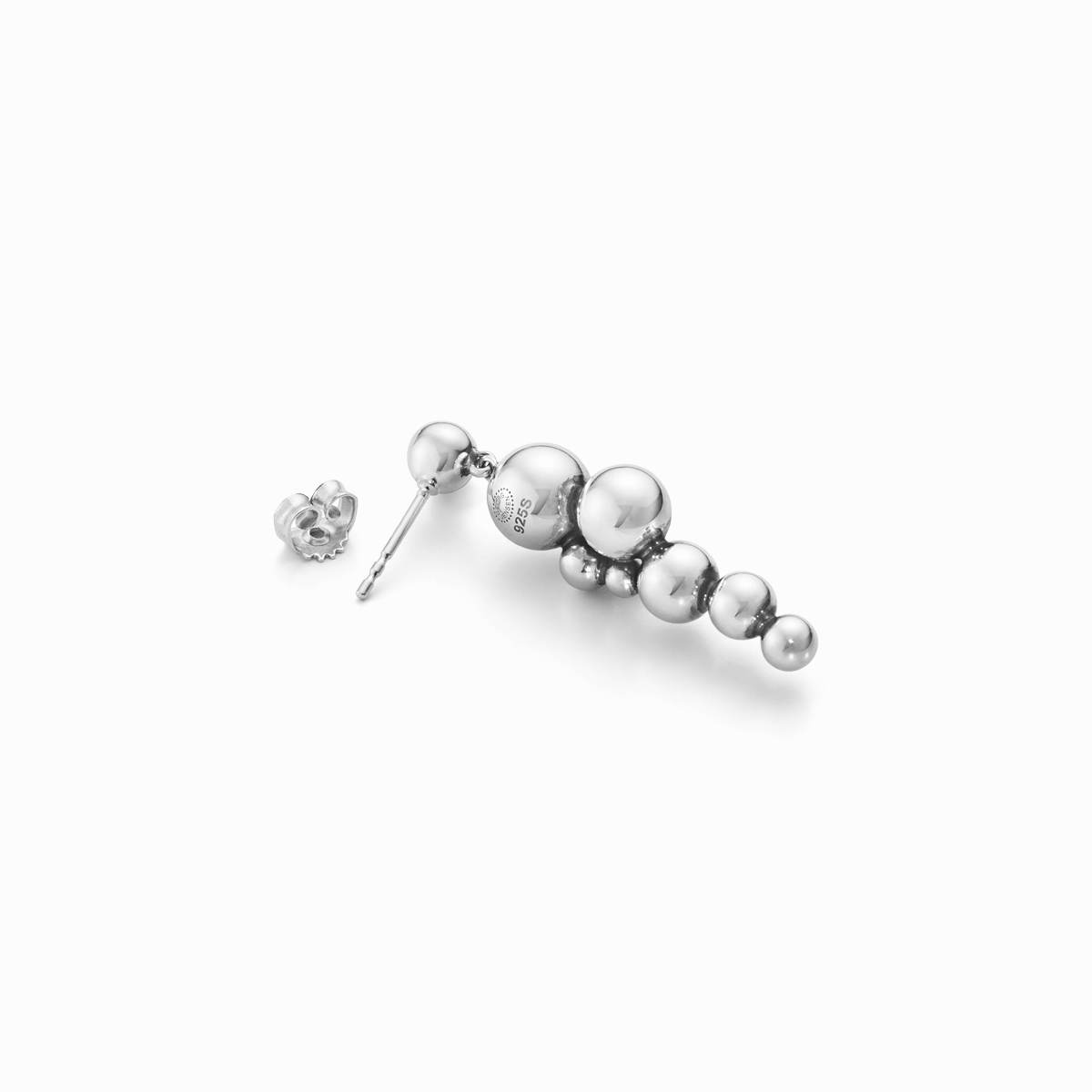 Georg Jensen Moonlight Grapes Sterling Silver Drop Earrings