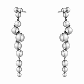 Georg Jensen Moonlight Grapes Sterling Silver Drop Earrings