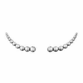 Georg Jensen Moonlight Grapes Sterling Silver Ear Cuff Earrings